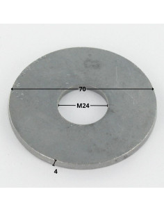 Rondelle Plate M24X70X4 LL Forte tenue à la corrosion... 2