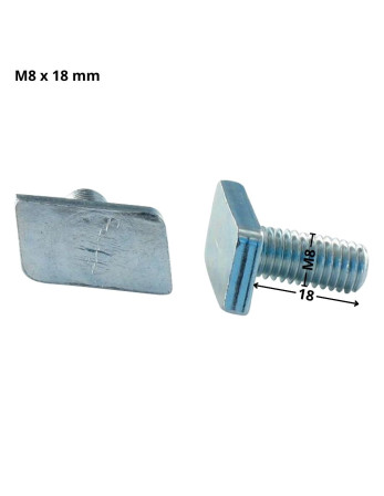 Vis métaux T.LOSANGE M8X18 Acier zingué