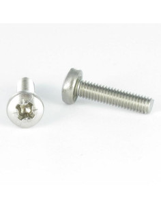 Vis métaux tête cylindrique bombée large Pozi N°2 M5X10...