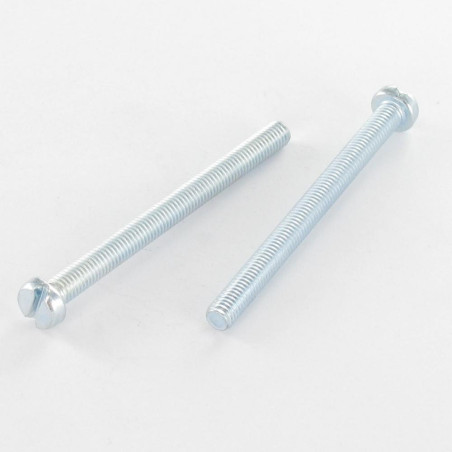 1 x Vis métaux Tête cylindrique TC Fendue M4X10 Acier zingué