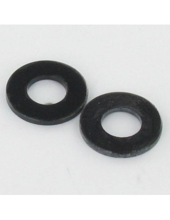 Rondelle Plate 6X18X2 Acier zingué noir
