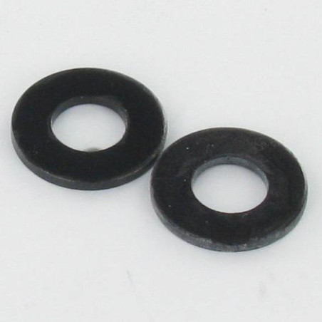 1 x Rondelle Plate 6X18X2 Acier zingué noir