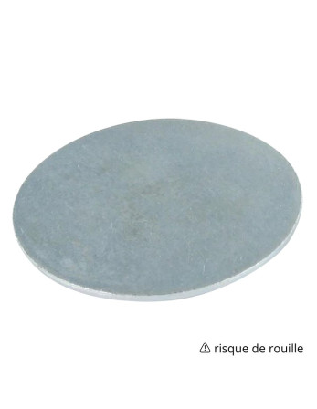 Rondelle / Disque sans trou 25X2 Acier brut