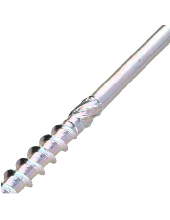 Vis charpente TEKOR Tête hexagonale TH Pointe antifendage type 17 8X200 Filetée sur 80 TORX T40 zingué cr3 96 hbs