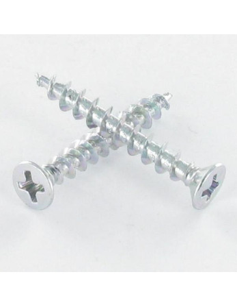 Vis pvc Tête fraisée bombée TFB Phillips 4.3X45 Autoperceuse Acier zingué