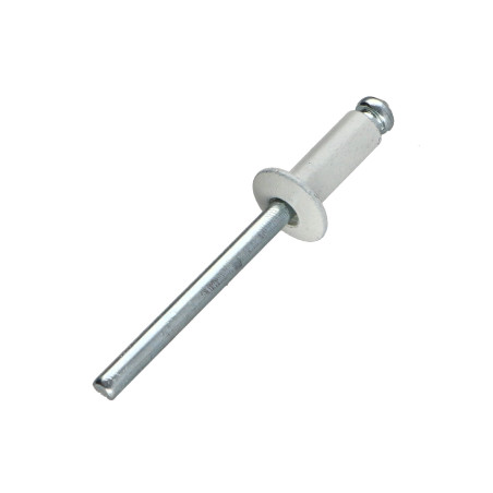 1 x Rivet aveugle Aluminium Tige acier 4X10 Epaisseur de serrage 4 à 6 Tête Ronde Standard RAL9003 blanc de sécurité