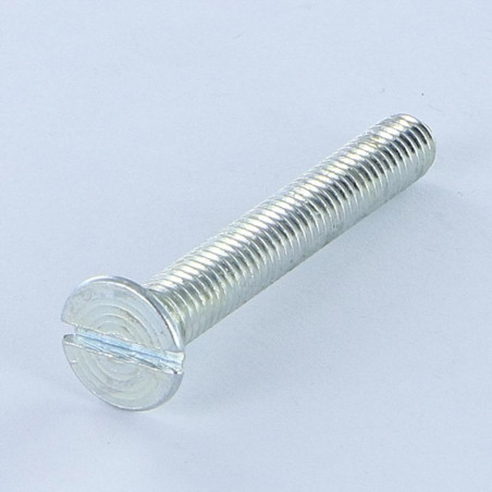 1 x Vis métaux Tête fraisée Fendue M2.5X30 Acier brut microvis