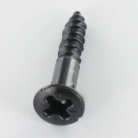 1 x Vis bois Tête fraisée bombée TFB Pozi N°2 3.5X20 Acier zingué noir