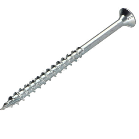 1 x VBA Vis bois agglo Tête fraisée TORX T25 4.5X60 Filetée sur 36 Acier zingué