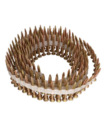 Vendues en rouleau de 160 Vis bois TEKOR Tête fraisée Cranté 4X40 Filetée sur 22 TORX T20 ZBCR3+