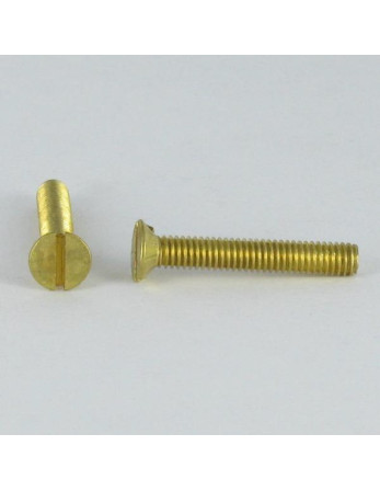 Vis métaux Laiton Tête fraisée Fendue M4X12