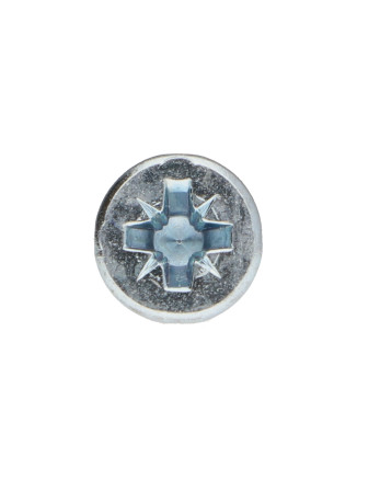 VBA Vis bois agglo Tête fraisée Pozi N°2 5X20 Filetage total Acier zingué