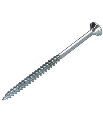 Vis bois TEKOR Tête fraisée Cranté 6X60 Filetée sur 36 TORX T30 Acier zingué Pointe antifendage type 17