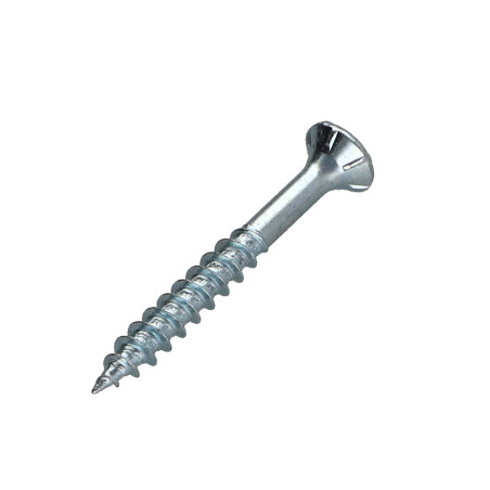 1 x VBA3 Tête fraisée Pozi 4X50 Filetage partiel Acier zingué
