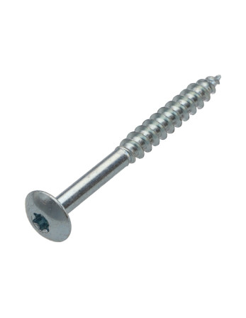 Vis Penture 7X70 Filetée sur 40 TORX T30 Pointe antifendage type 17 zingué cr3 96 hbs sans rouille rouge