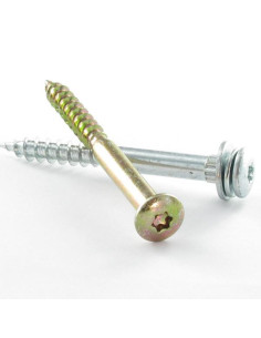 VBA Vis bois agglo Poelier 7X80 Filetée sur 40 TORX T30...