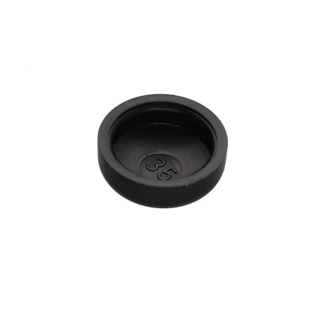 1 x Cache vis Tête cylindrique bombée TCB Vis tôle DE4.8 Polyéthylène RAL9005 noir foncé