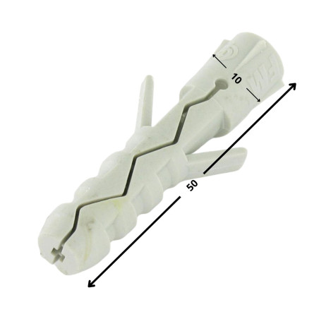 1 x Cheville Nylon 10X50 Sans Collerette