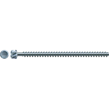 1 x Tige filetée Tête hexagonale TH 16X1800 Acier zingué