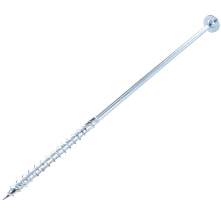 1 x VBA Vis bois agglo Tête disque TORX T40 10X380 Acier zingué