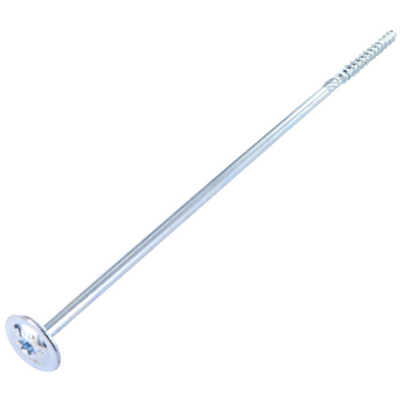 1 x VBA Vis bois agglo Tête disque TORX T40 10X380 Acier zingué