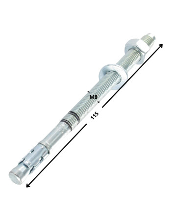 Goujon Ancrage R-XPT M8X115 Acier zingué RAWLPLUG