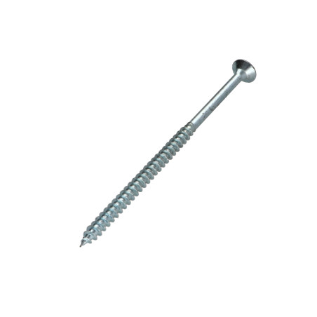1 x VBA Vis bois agglo Tête fraisée Pozi N°3 6X140 Filetage partiel Acier zingué
