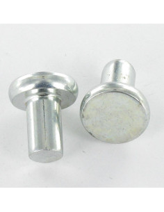 Rivet à frapper Tête plate 6.5X10 Acier zingué EP2...