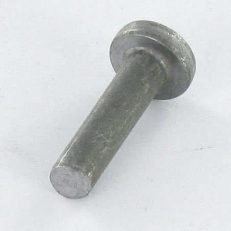 1 x Rivet à frapper Tête plate 6.5X10 Acier zingué EP2 Diamètre de tête: 12