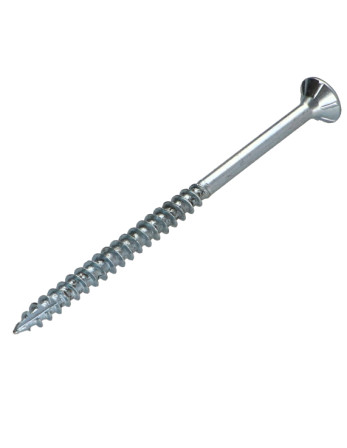 Vis bois TEKOR Tête fraisée Cranté 5X70 Filetée sur 42 TORX T25 Acier zingué Pointe antifendage type 17