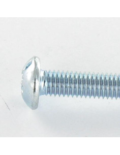 Vis métaux Tête Bombée Large Pozi N°2 / Fendue M5X16... 2
