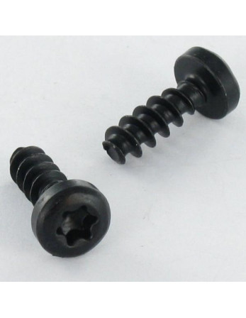 Vis pvc Tête cylindrique TC TORX T20 4X12 Acier zingué noir