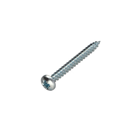 1 x VBA Vis bois agglo Tête ronde TR Pozi N°3 6X50 Acier zingué