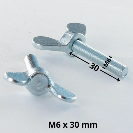1 x Vis Oreilles M6X30 Acier zingué