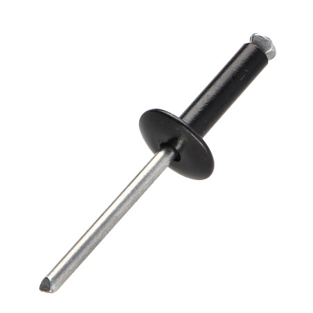 1 x Rivet aveugle éclate GOSTAR Aluminium Tige acier 4X18 Noir