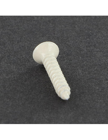 Vis tôle Tête fraisée bombée TFB Pozi 2.9X16 Acier zingué Laqué blanc R9003
