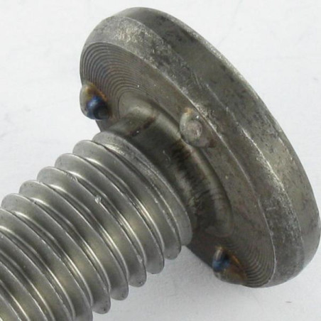 1 x Vis à souder M6X10 3 PICOTS Acier zingué
