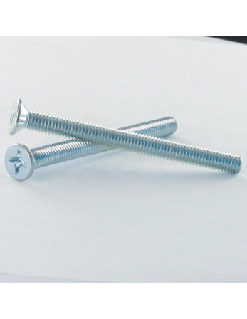 Vis métaux Tête fraisée Phillips n° 3 M6X16 Acier zingué