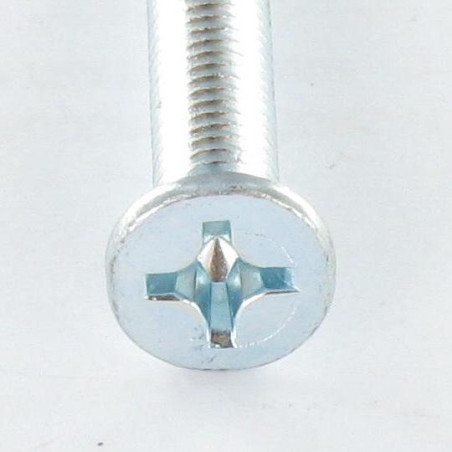 1 x Vis métaux Tête fraisée Phillips n° 3 M6X16 Acier zingué