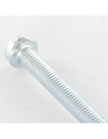 Vis métaux Tête cylindrique TC Fendue M5X12 Acier zingué