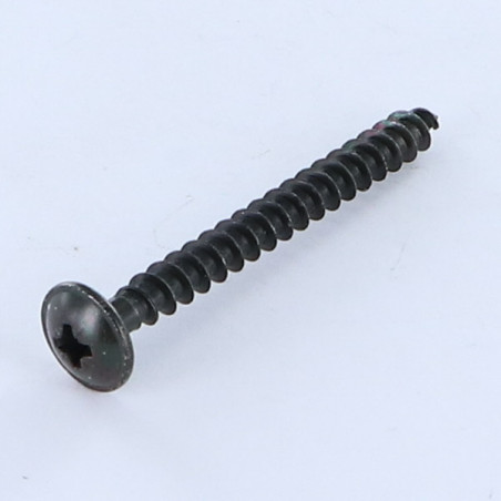 1 x VBA Vis bois agglo Poelier Pozi N°2 4X20 Filetage total Diamètre de tête: 10 Acier zingué noir