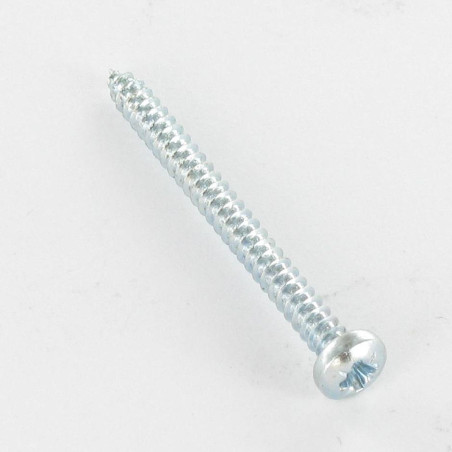 1 x Vis tôle tête cylindrique bombée large Pozi 4.8X50 Acier zingué