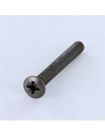 Vis métaux Tête fraisée bombée TFB Pozi M5X40 acier bronze