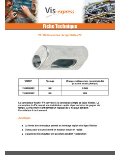 Connecteur Fischer De Tige FILETEE PV M6 2