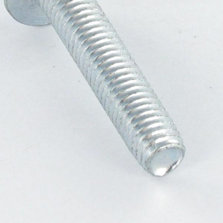 1 x Vis autotaraudeuse Tête hexagonale TH Embase collerette Lisse M5X10 Acier zingué