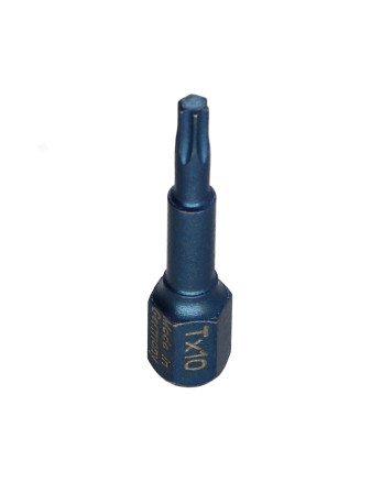 Embout IMPACT Qualité industrielle 1/4" C6.3 TORX T10 Longueur 30