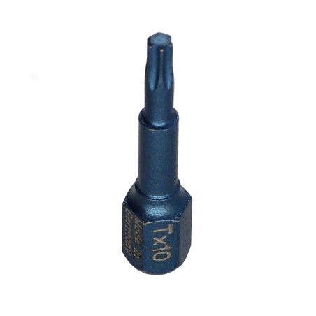 1 x Embout IMPACT Qualité industrielle 1/4" C6.3 TORX T10 Longueur 30