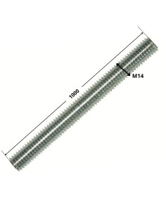 Tige filetée M14 Longueur 1 mètre Classe 8.8 Acier zingué 2
