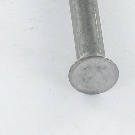 1 x Rivet à frapper Tête fraisée 3X8 Acier brut