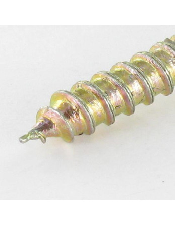 Vis bois TRCC JAPY tête ronde collet carré 6X50 Hexagonal creux 4 Acier zingué